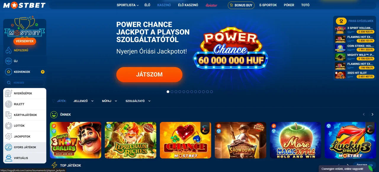 Mostbet Casino áttekintés